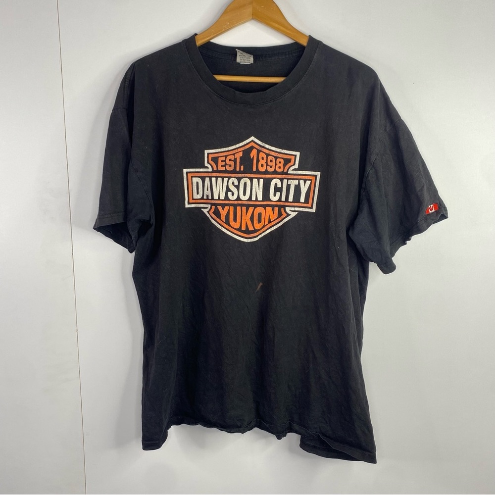 EXD Designs XL Harley Look Dawson City Yukon Short Sleeve Shirt Top